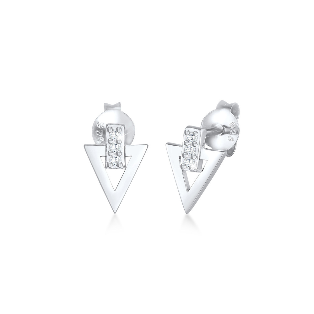 Elli Elli Boucles d'Oreilles Boucles d'oreilles pour femmes - Triangle classique avec  Boucles d'oreilles