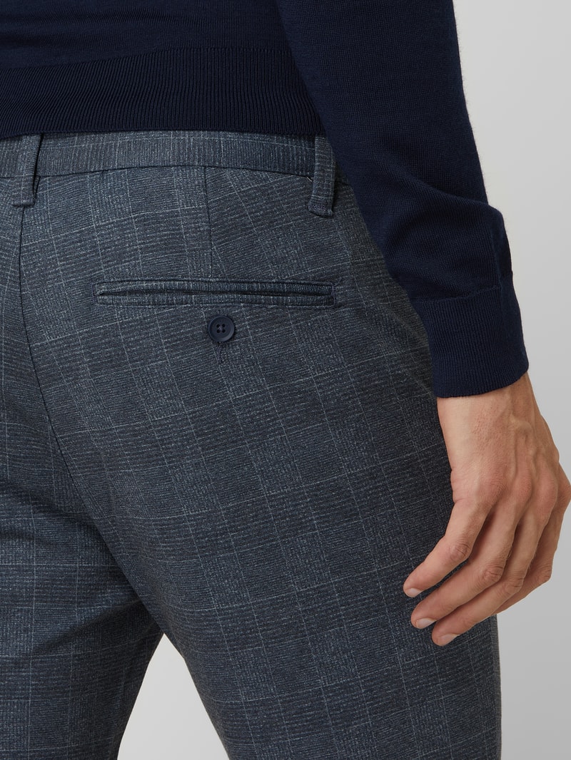 Tapered Fit Hose mit Stretch-Anteil Modell 'Mark' in marineblau