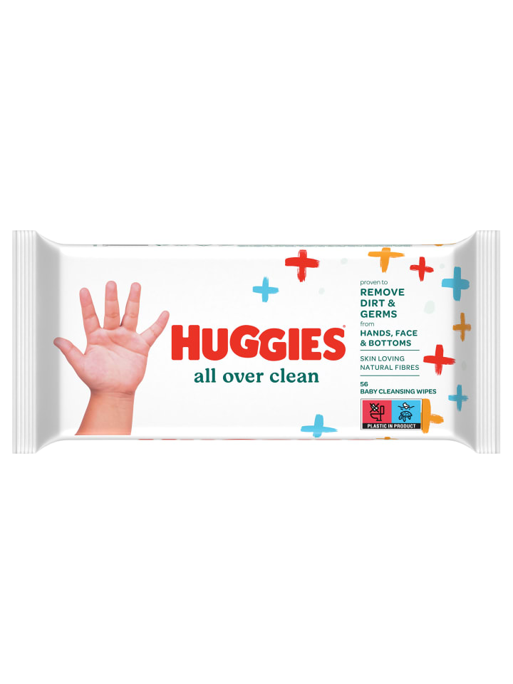 HUGGIES Feuchttücher Baby Wipes All Over Clean Monatsbox 10 x 56 Tücher günstig kaufen onesize