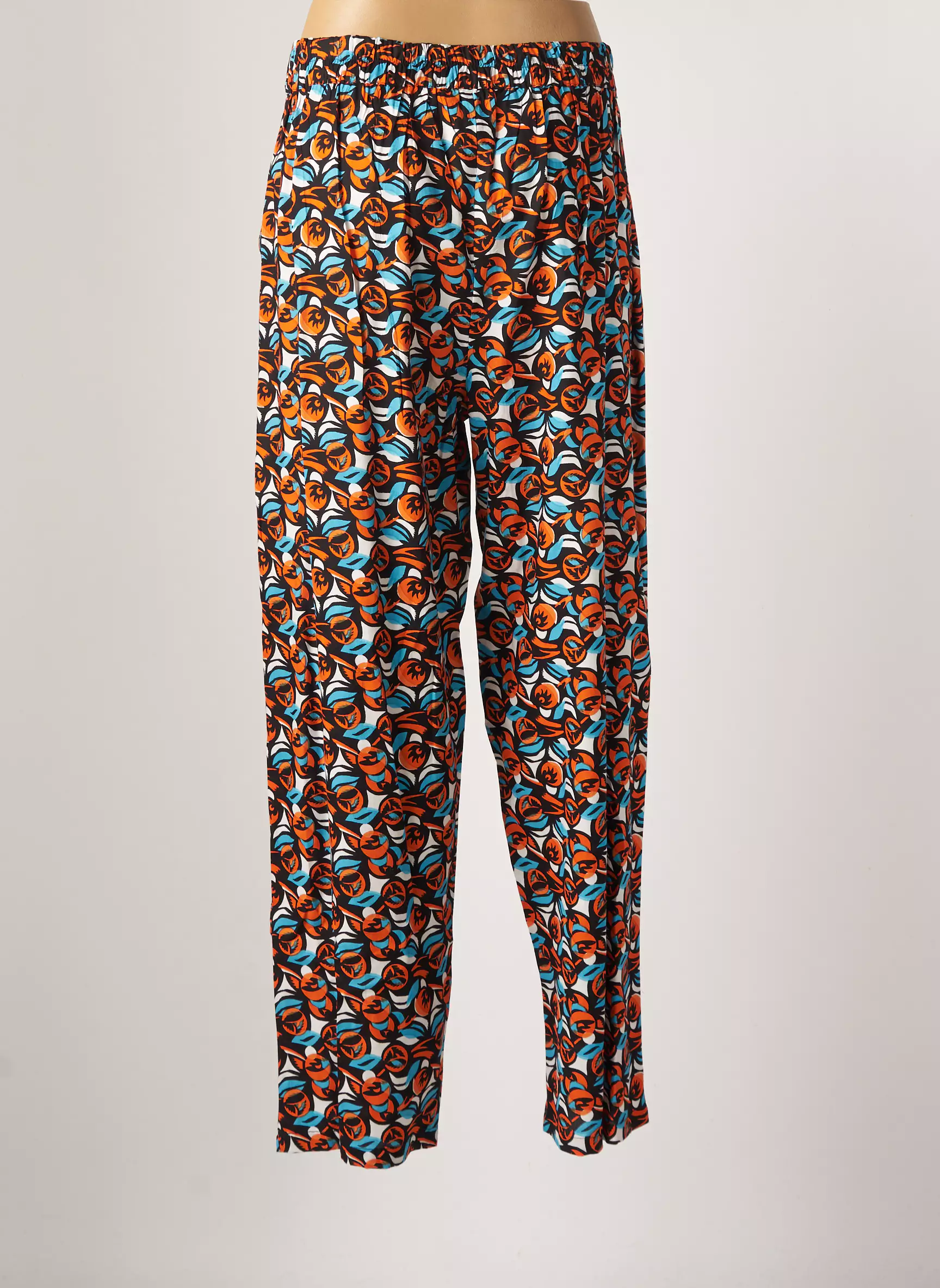 Md M Pantalons Larges Femme couleur orange