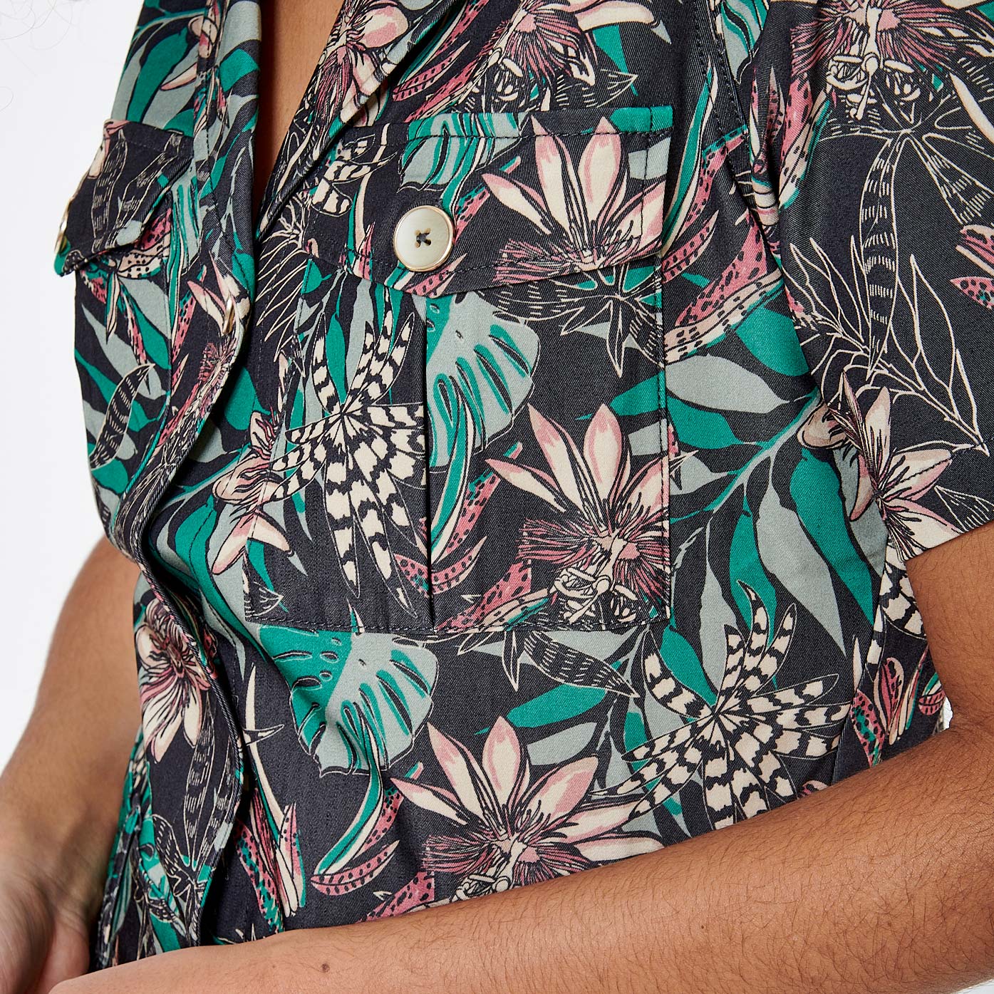 ANNE   Combishort fleurie Femme