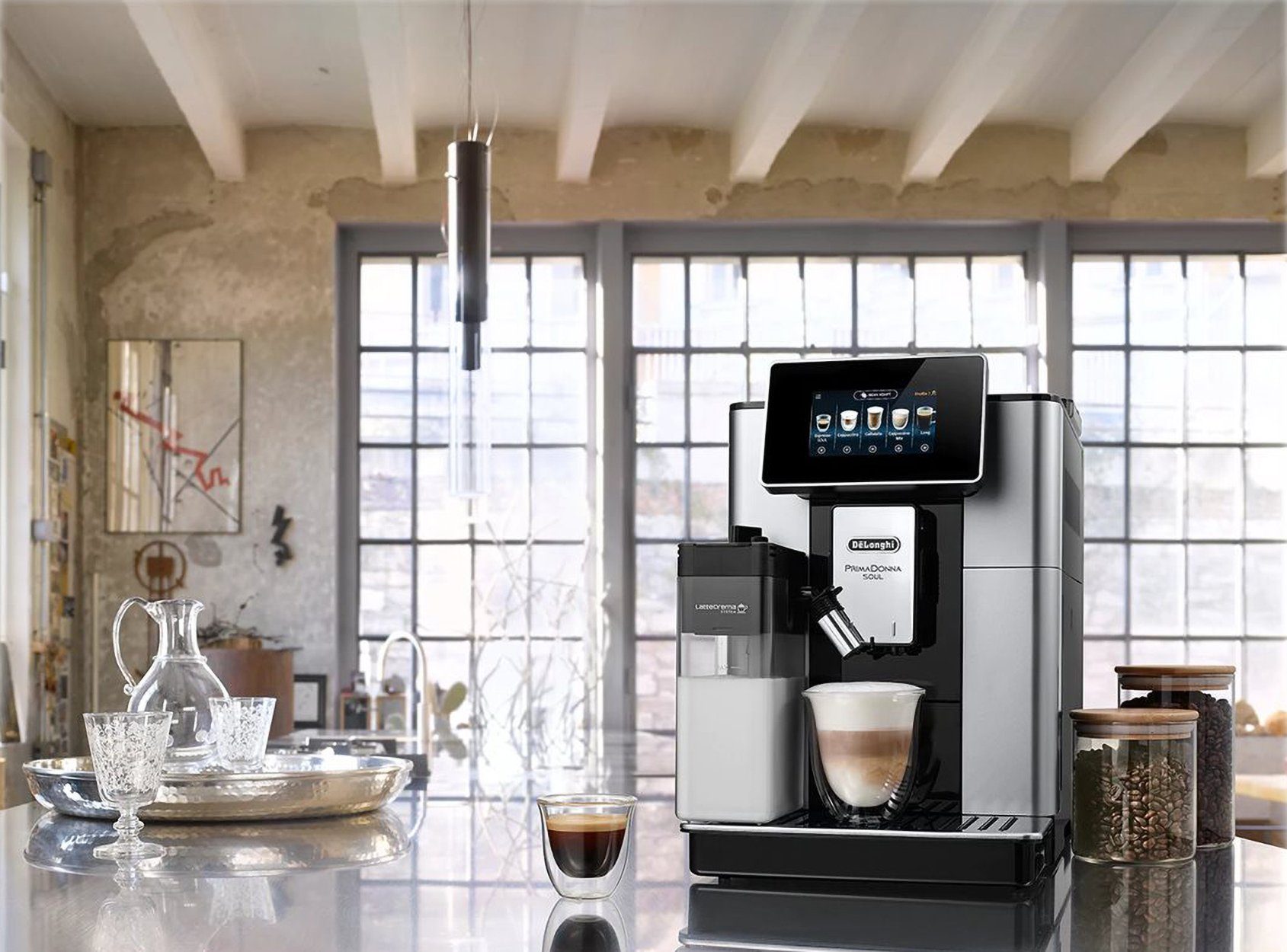 De'Longhi Kaffeevollautomat PrimaDonna Soul ECAM 610.55.SB