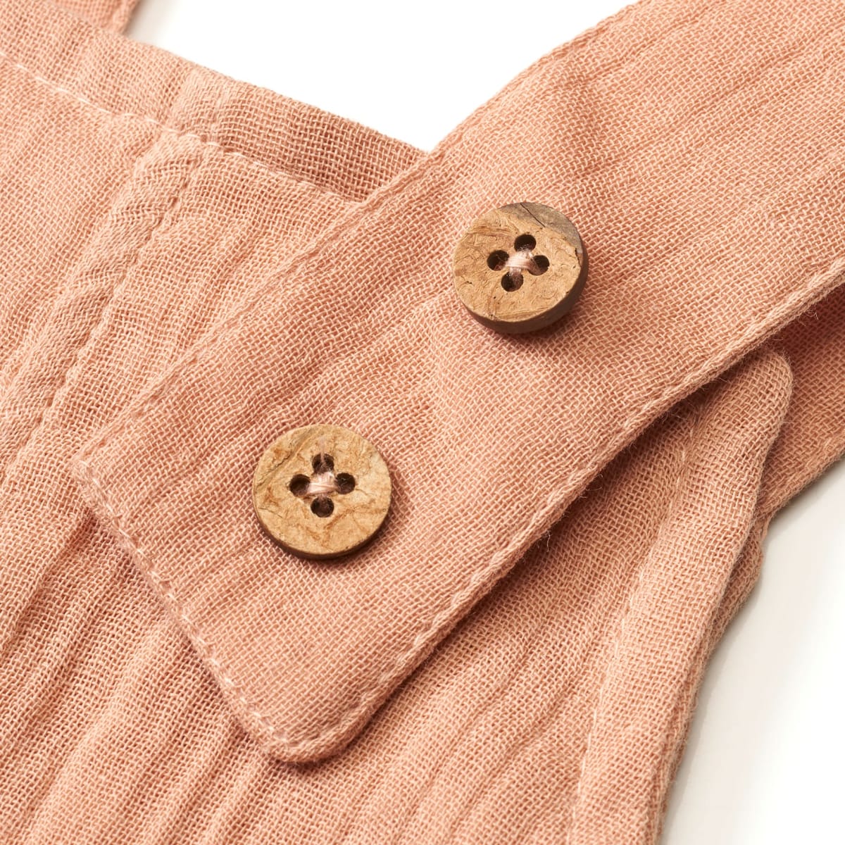 Latzhose aus Musselin, rosa, Gr. 74, 1 St