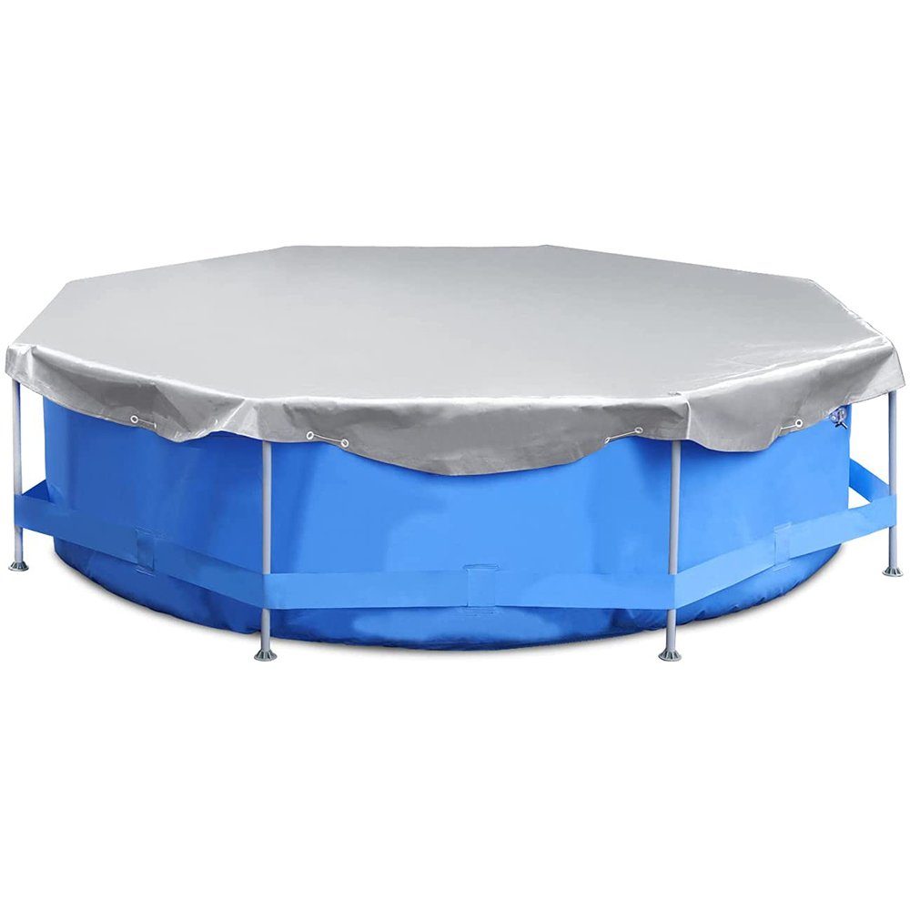 Sekey Pool-Abdeckplane 200g/m² PE Aufblasbare Poolabdeckung Rund Pool Abdeckplanen Rundbecken, in verschiedenen Größen und Farben