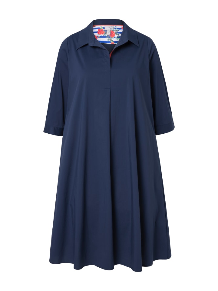 Ulla Popken Midikleid in marine günstig kaufen