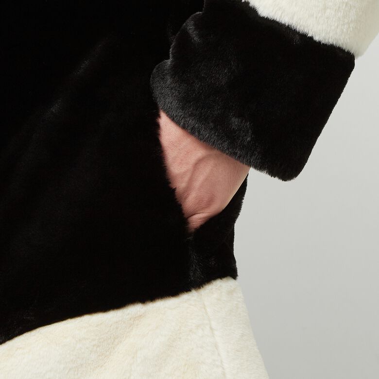 A Bathing Ape Faux Fur Jacket black