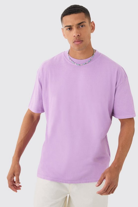 Oversize T-Shirt mit Monaco-Print