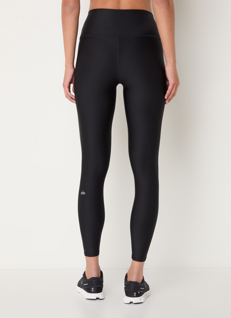 Leggings da yoga a vita alta e lunghezza corta con logo Alo Yoga