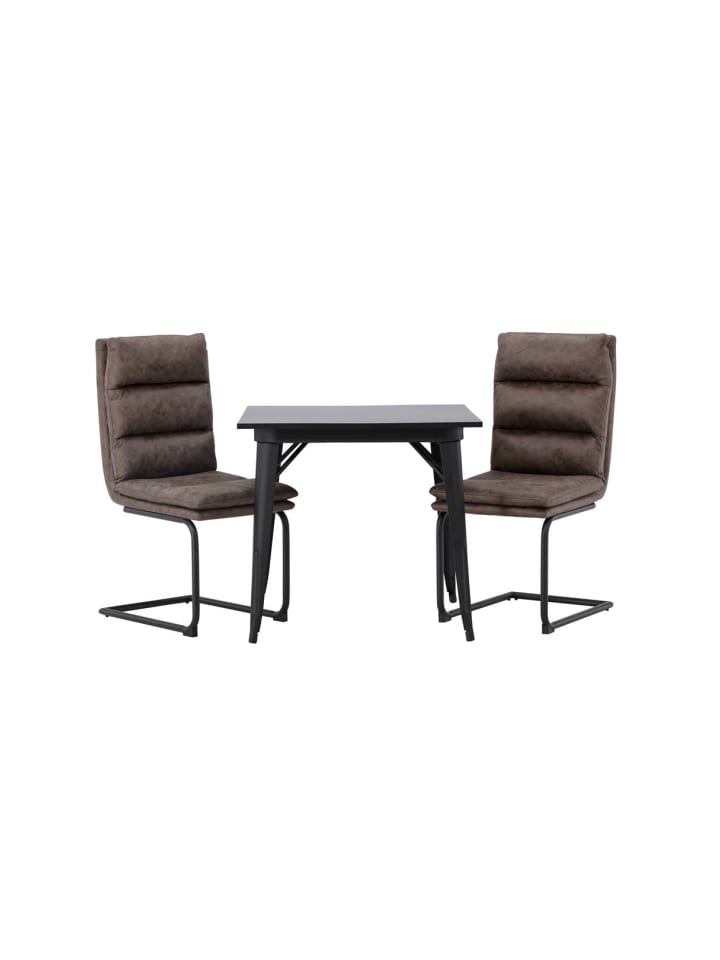 ebuy24 Essgruppe Tempe 45 (3-teilig) Schwarz 80 x 80 cm günstig kaufen onesize