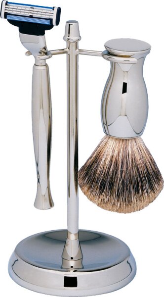 Erbe Solingen 3-teilig verchromt/glänzend - Gillette Mach 3 Rasierset