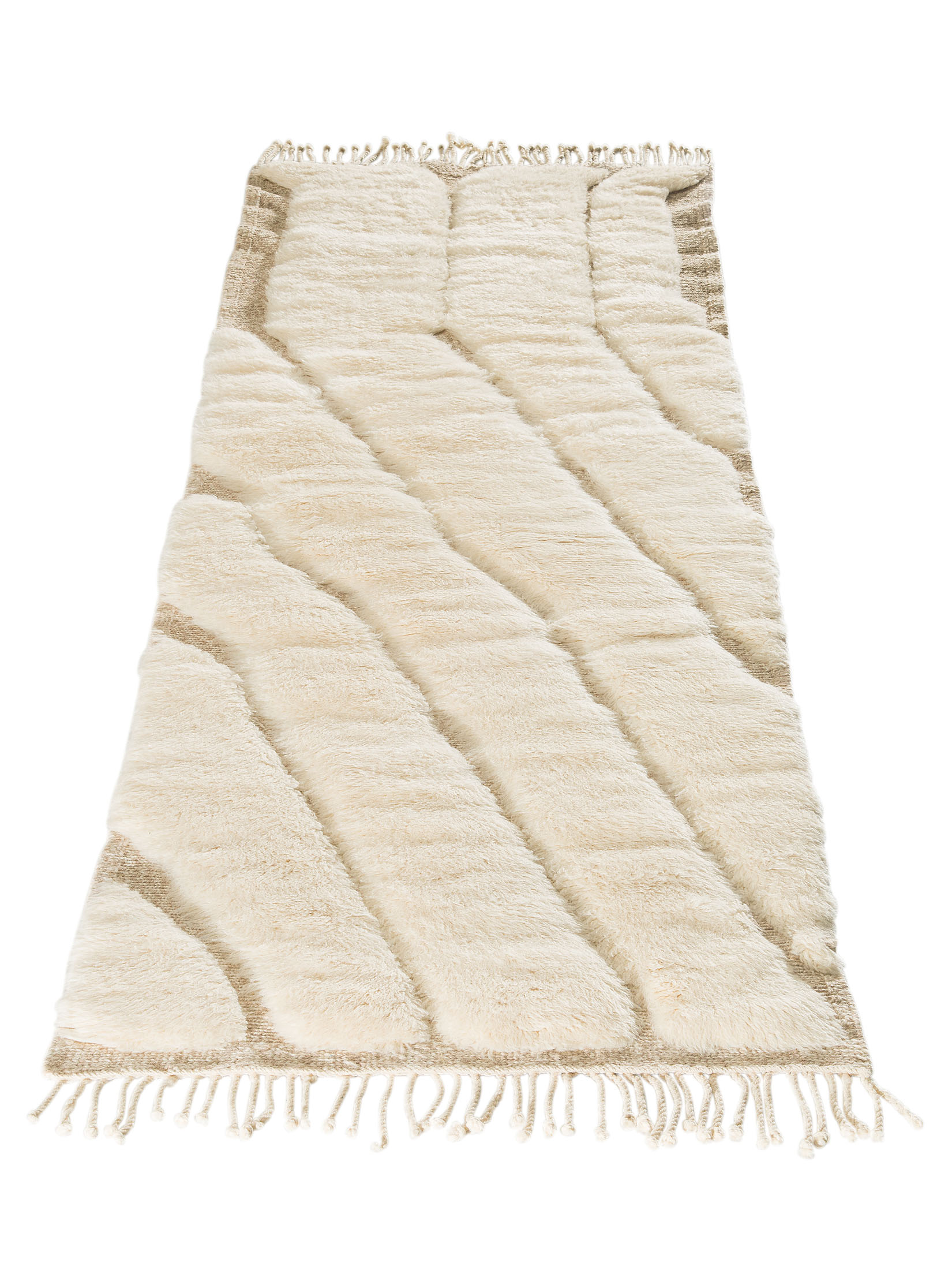 Beni Ourain ca. 91 x 311 cm, Unikat / Einzelstück