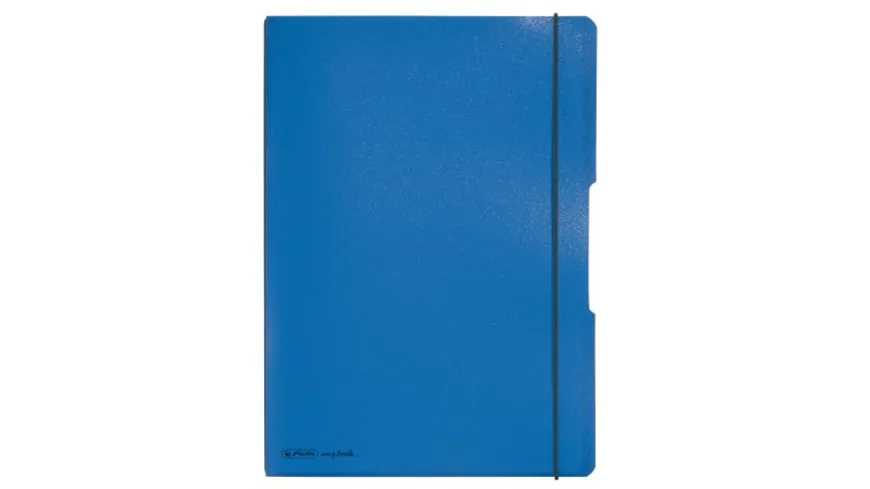 herlitz my.book flex Notizheft PP A4 blau liniert/kariert blau