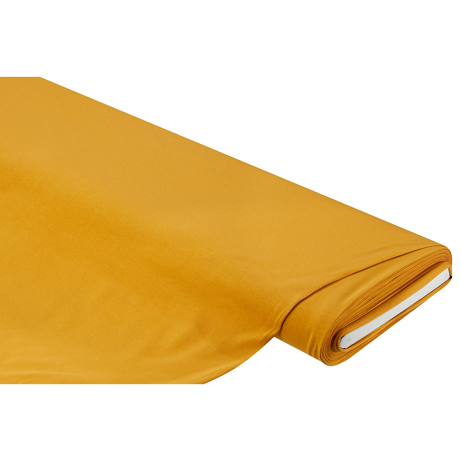 Bio-Baumwolljersey mit Elasthan, ocker