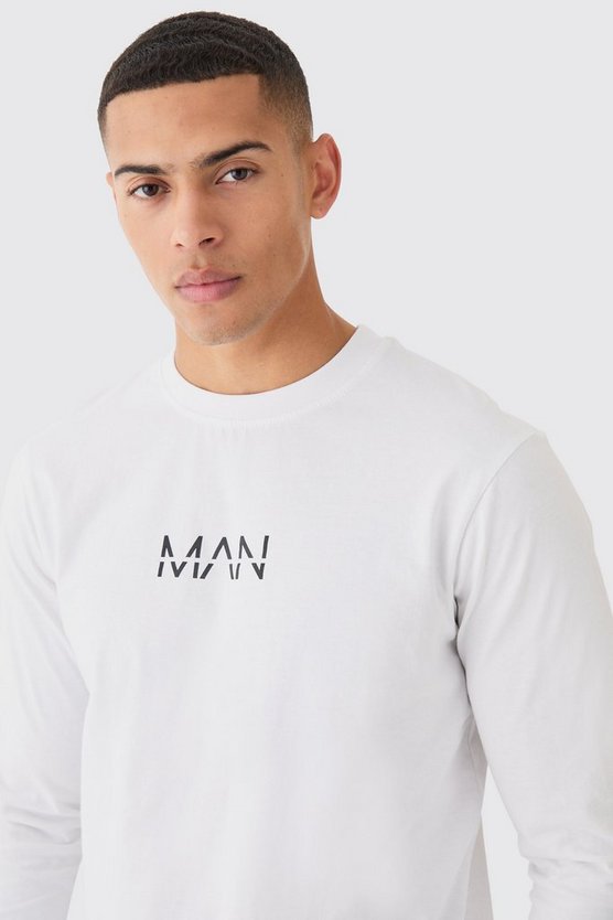Langärmliges Basic Man T-Shirt
