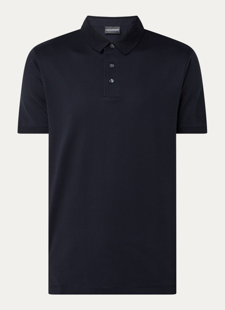 Emporio Armani teksturirana polo majica regularnog kroja