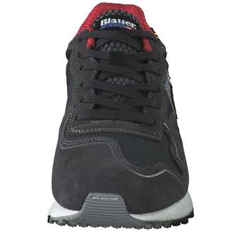 Blauer USA Schnürsneaker in schwarz