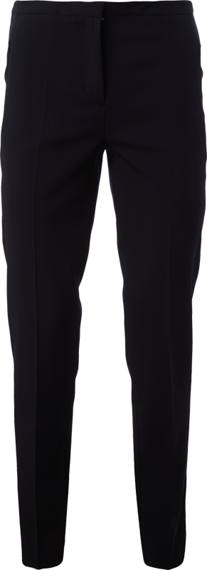 Stoffhose mit Bügelfalten in marineblau