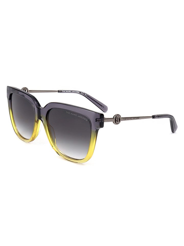 Marc Jacobs Damen-Sonnenbrille in Grau/ Gelb günstig kaufen 55