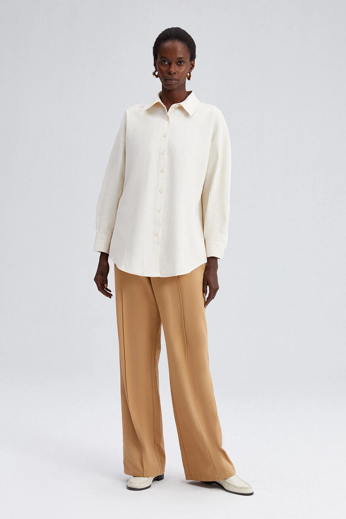 Touché Privé  Hemd - Beige - Regular Fit