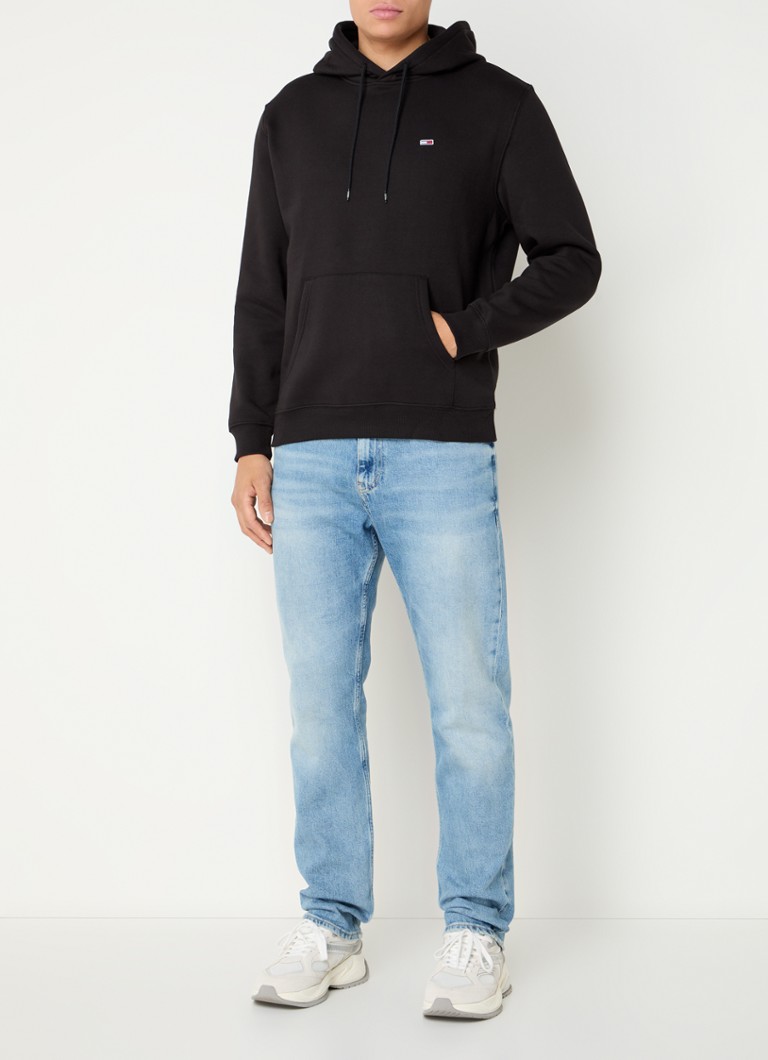 Sweat à capuche Tommy Hilfiger avec motif chiné et logo brodé