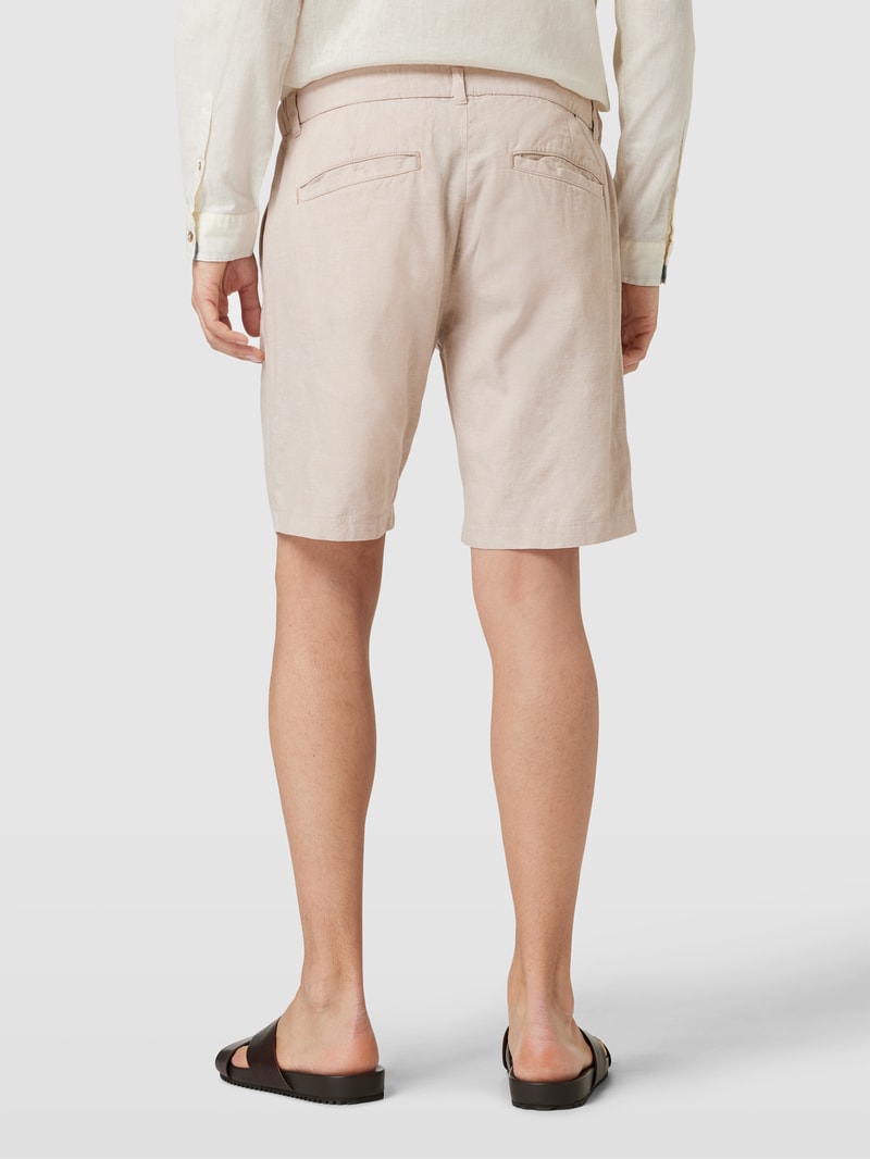 Bermuda mit Knopf- und Reißverschluss in beige