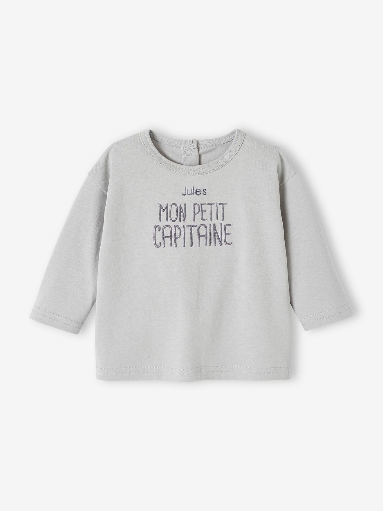 T-shirt personnalisable bébé vert d'eau