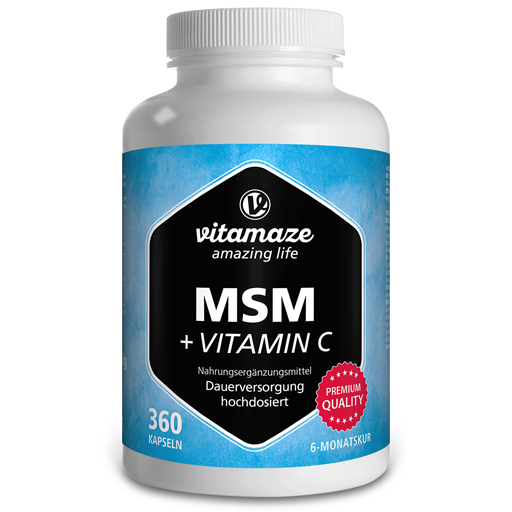 MSM HOCHDOSIERT Vitamin C Kapseln  360 St  Kapseln