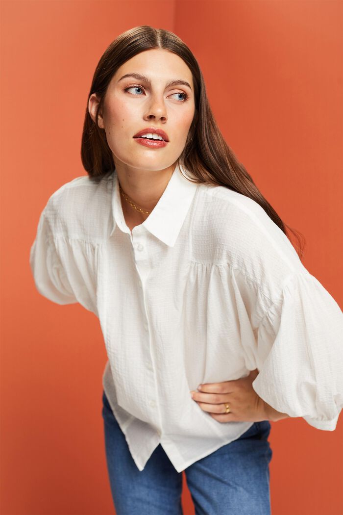 Oversize-Bluse, 100 % Baumwolle