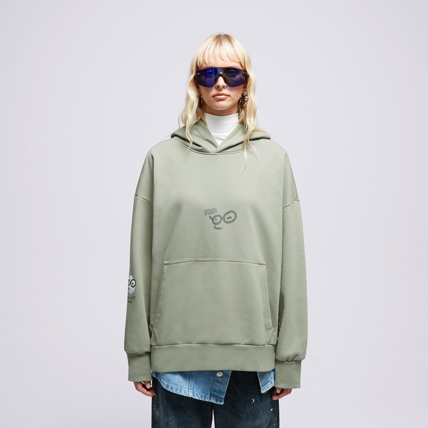 S.NOW JOB SIZEER HOODIE “POV” OLIVE Grün