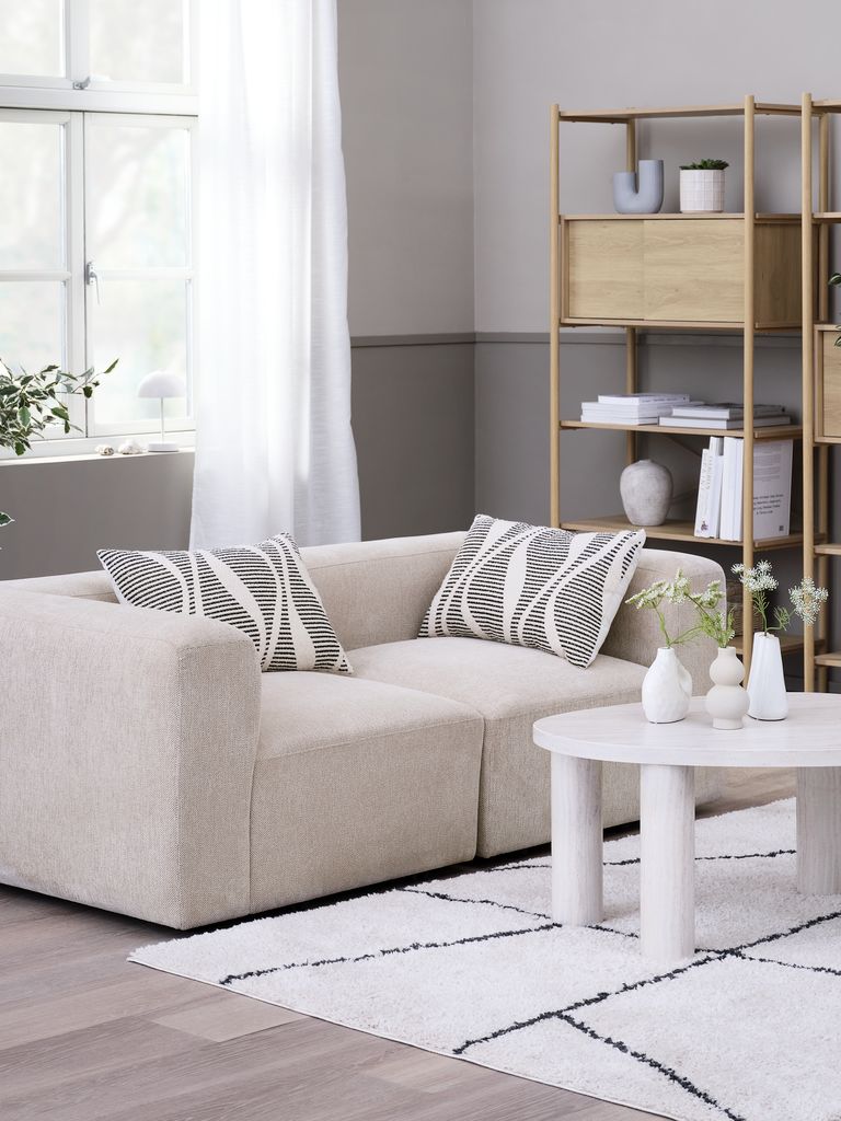 SKEJBY Canapé modulable 2 places SKEJBY, tissu sable