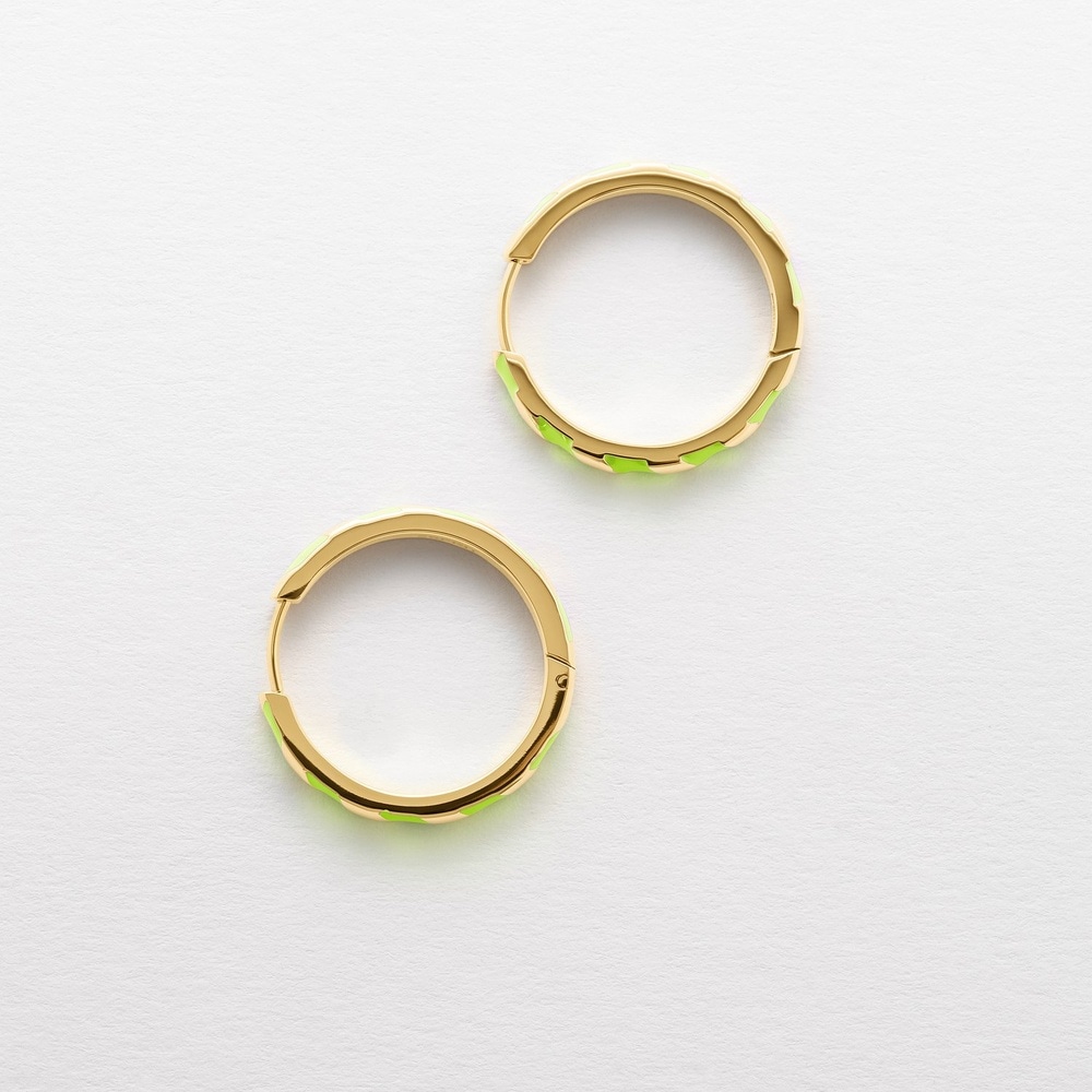 Esprit Créoles Acier inoxydable, Émail Boucles d'oreilles
