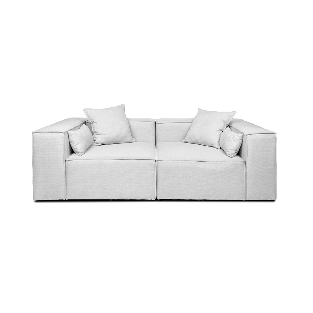 Home Deluxe Modulares Sofa VERONA - S hellgrau