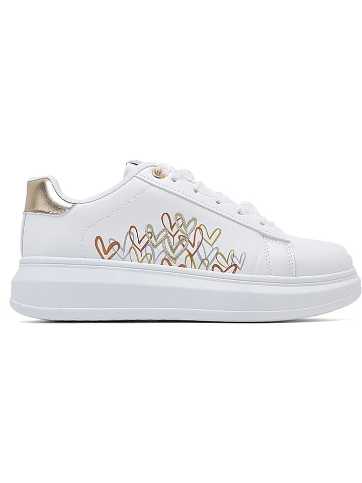 Sixth Sens Sneakers in Weiß/ Gold günstig kaufen
