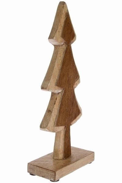 MyFlair Holztannenbaum m. Fell H 35 cm