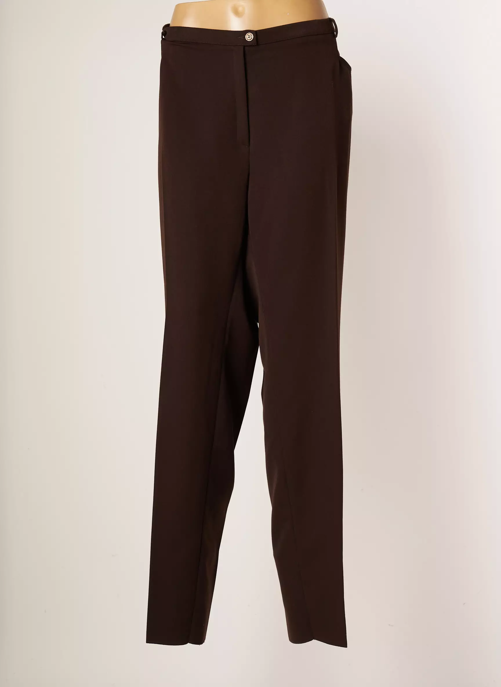 Christian Marry Pantalons Droits Femme couleur marron