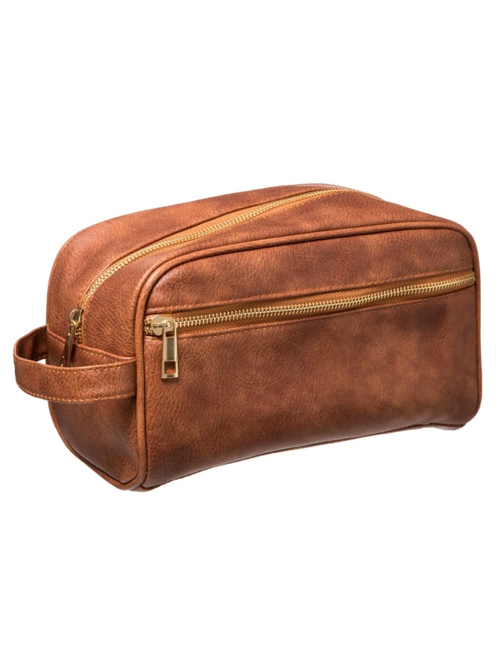 5five Simply Smart Kulturtasche in braun günstig kaufen onesize