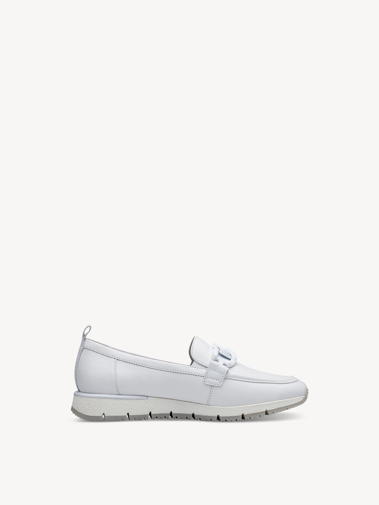 Slipper en cuir - blanc