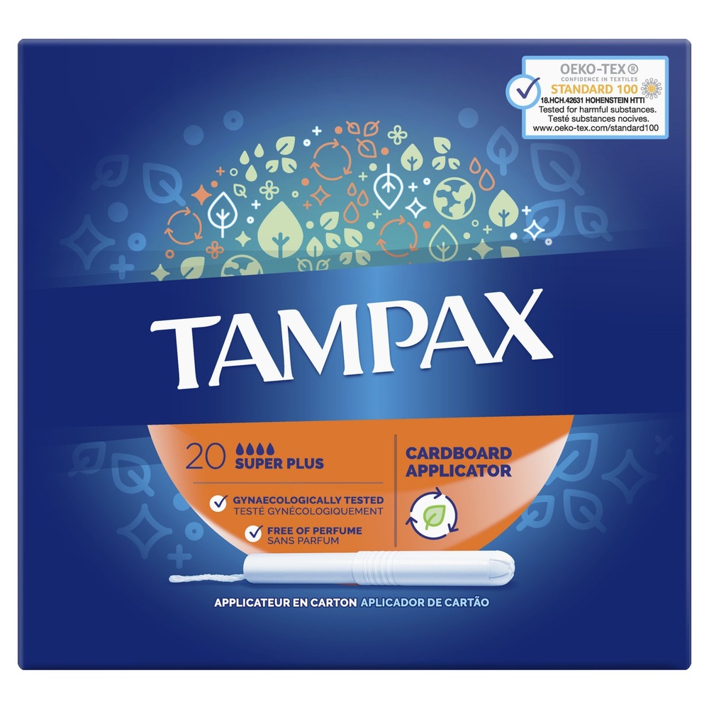 tampax Tampax Super Plus Tampons Applicateur 20 Tampons