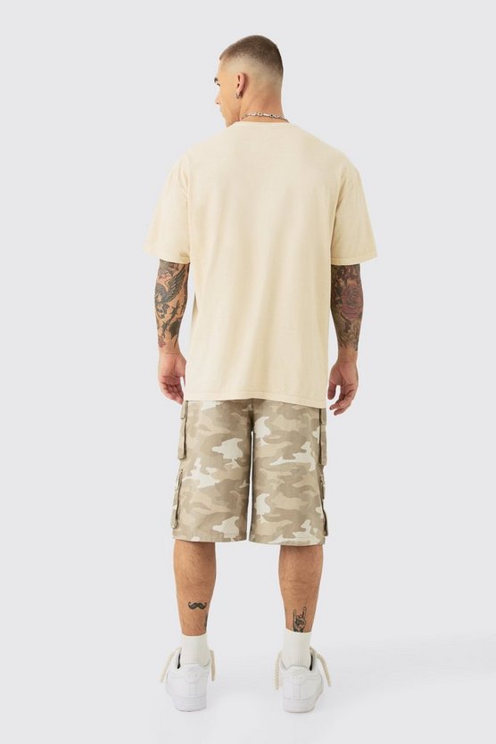 Oversize T-Shirt mit Homme Paradise Print