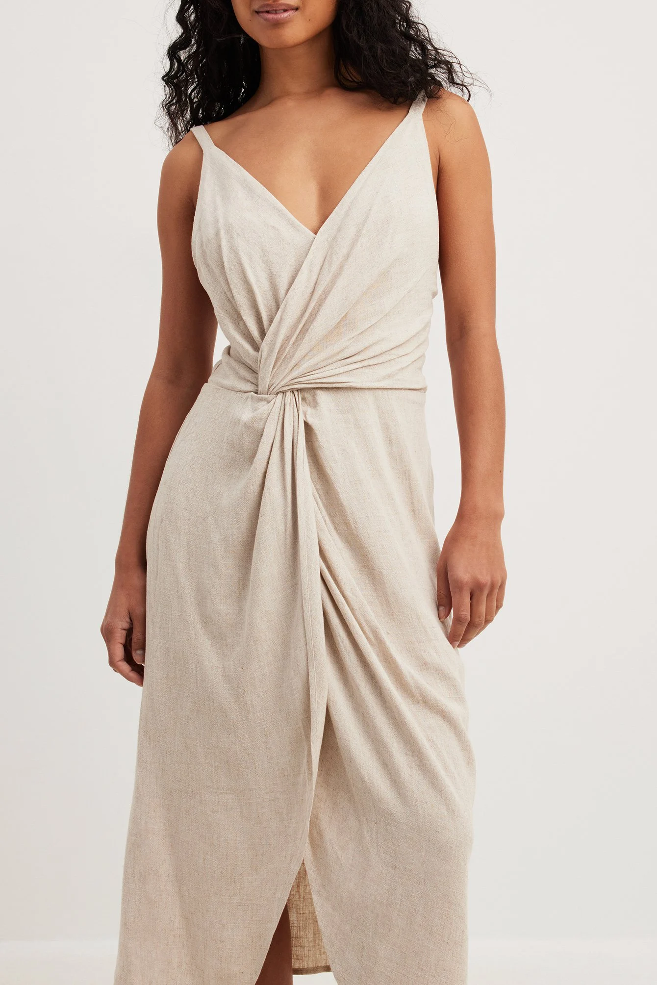 Midikleid mit Twistdetail