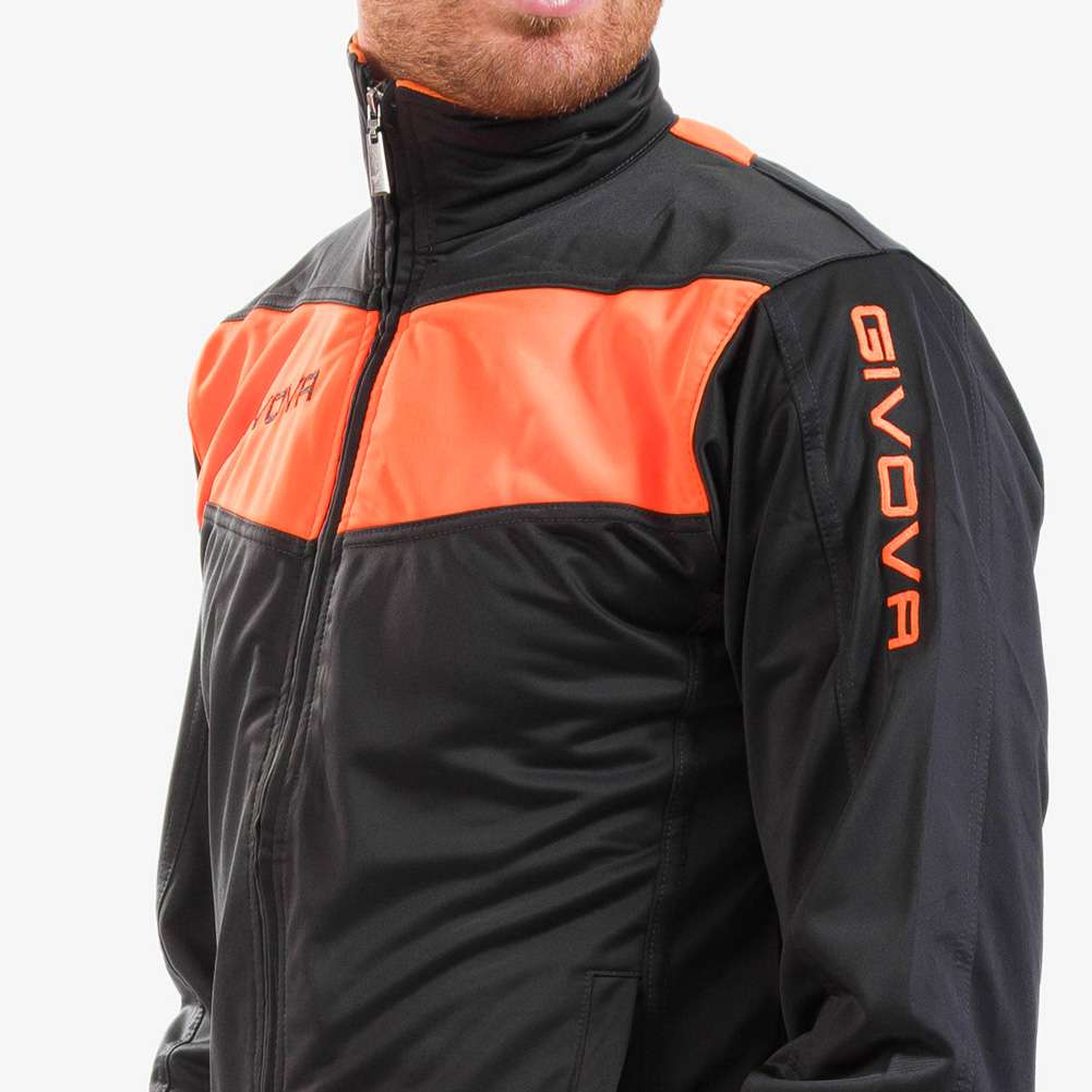 Givova Tuta Visa Trainingsanzug grau/neonorange