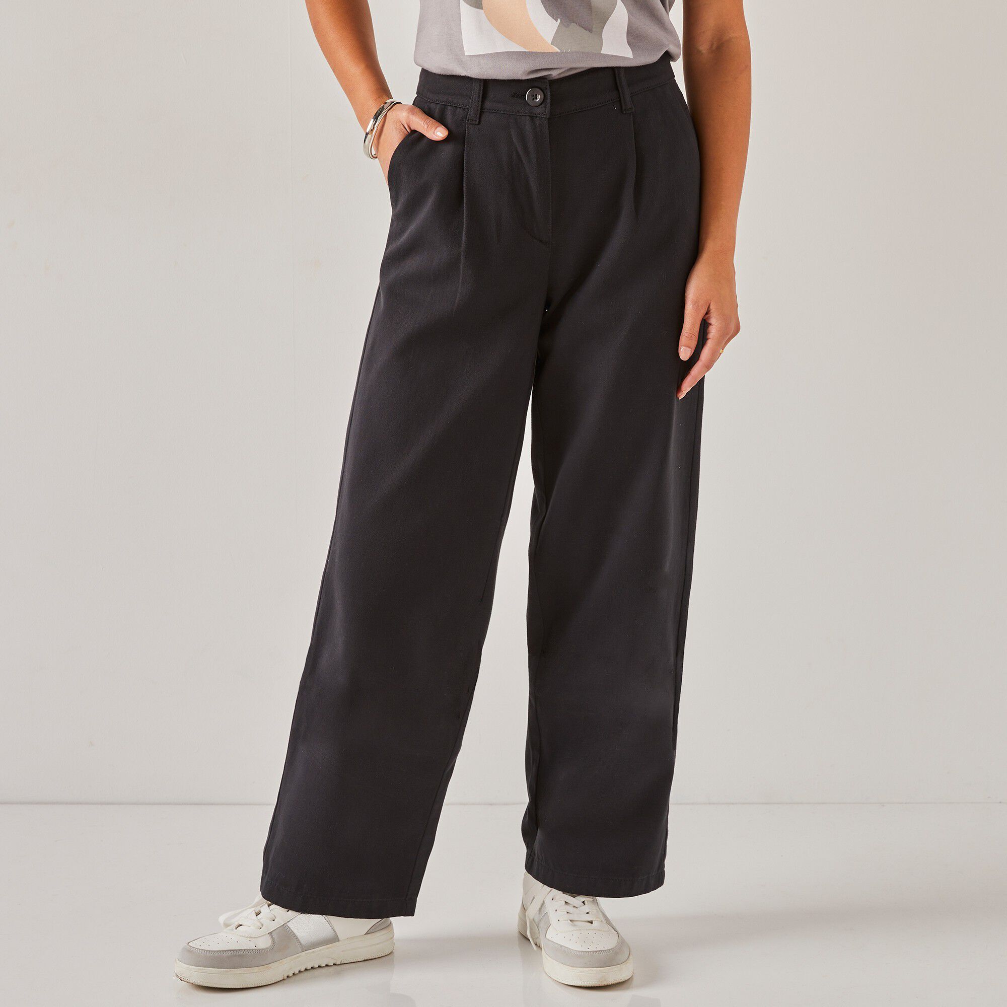 Pantalon droit large, spéciale petites