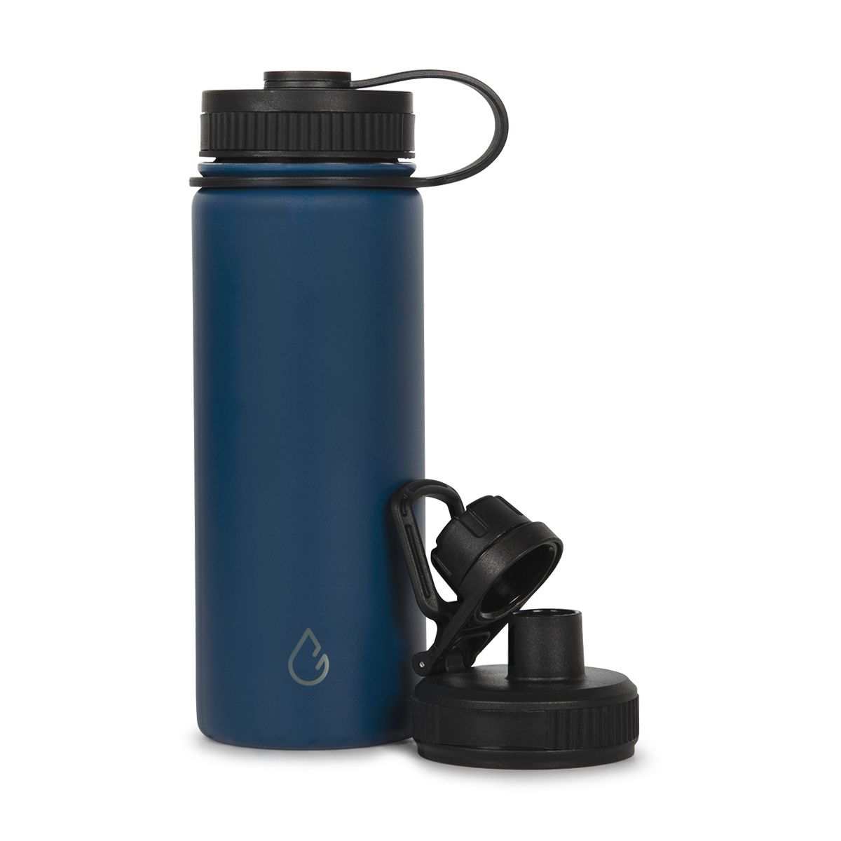Wattamula PRO Öko Edelstahl 530-ml-Wasserflasche mit Ersatz-Sportverschluss