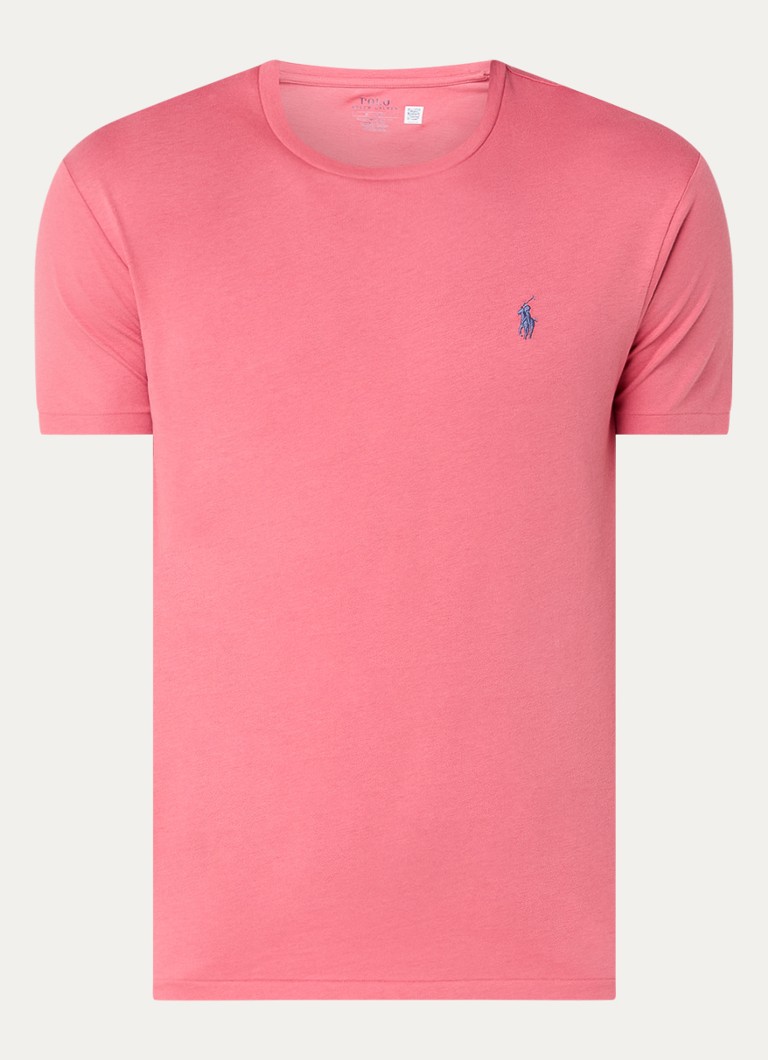 Ralph Lauren  Custom slim fit T-shirt met logoborduring