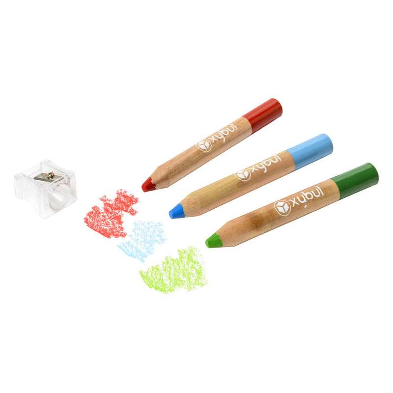 10 crayons des petits + taille crayons Oxybul