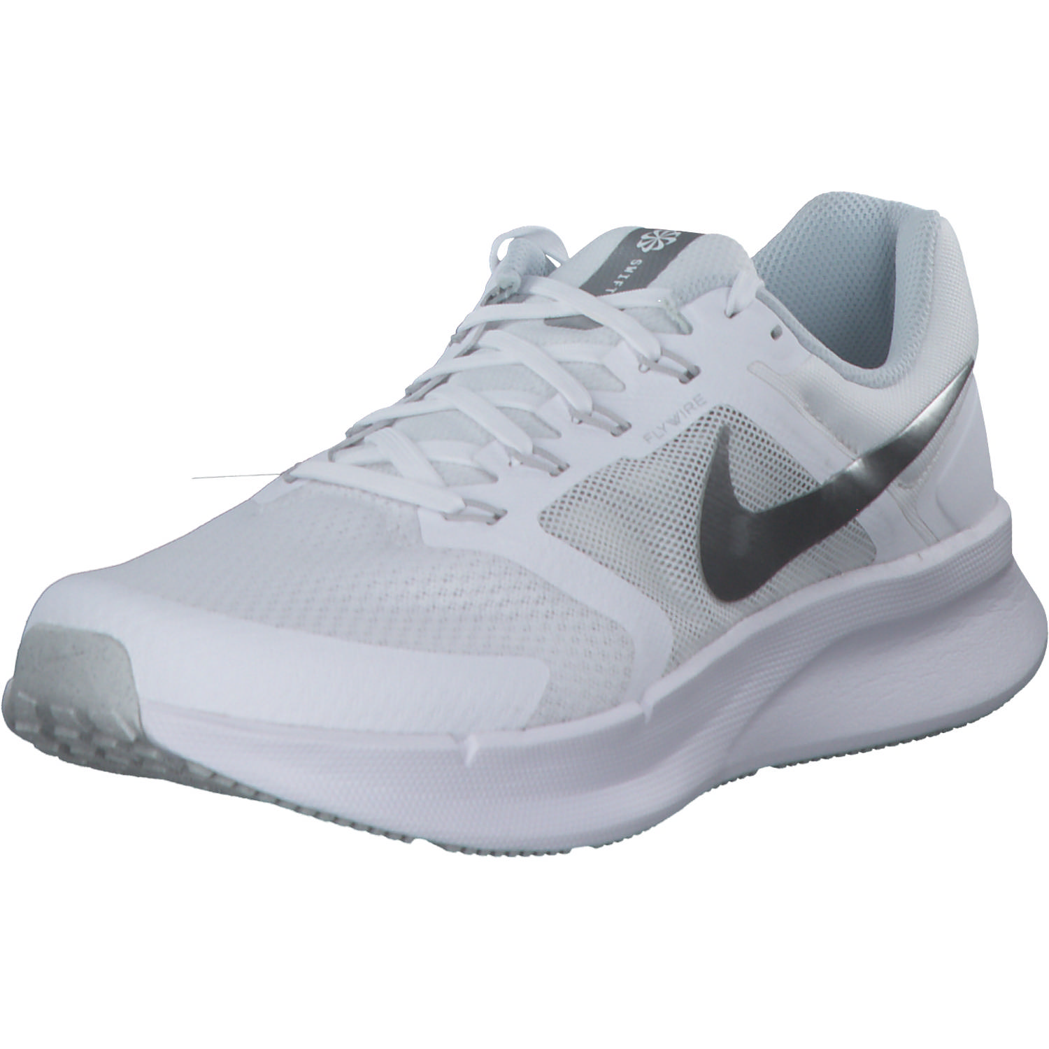 Nike Run Swift 3 DR2698, Schnürschuhe, Damen, white/mt silver/pure platinum