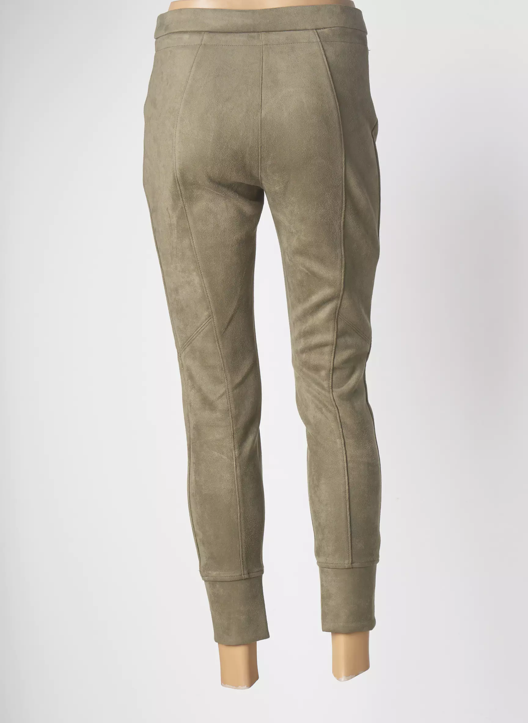Opus Pantalons Slim Femme couleur vert