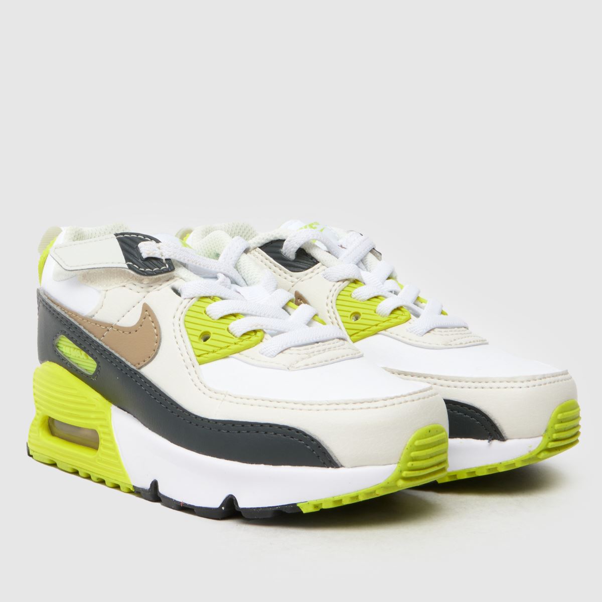 Nike vita multifärgade Air Max 90 Junior-träningsskor