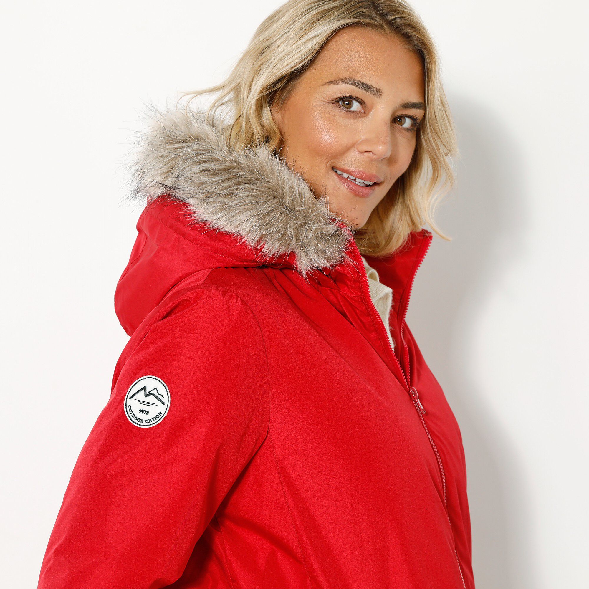 Parka imperméable zippée capuche