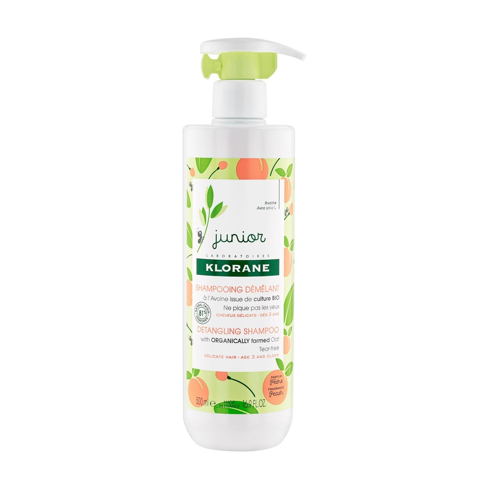 Klorane PETIT JUNIOR Shampooing démêlant Pêche 5 00 ml Shampooing